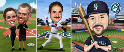 Baseball karikatyrer