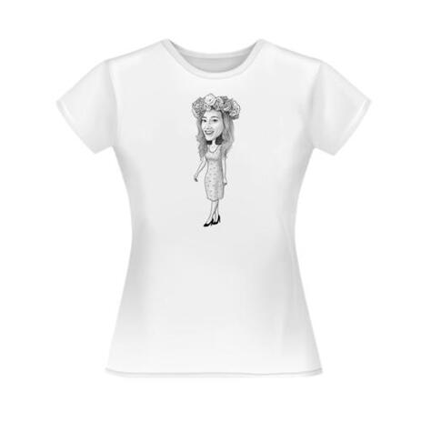 Custom Caricature Tshirt for Gift - example