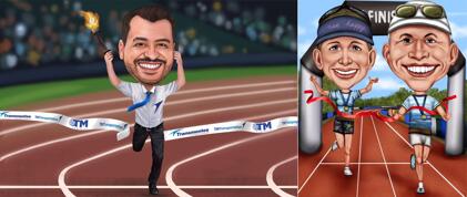 Jogging Caricature