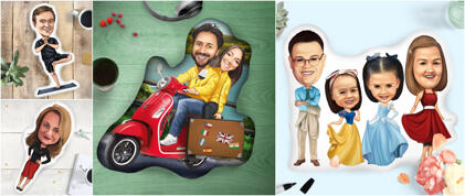 Shaped Caricature Pillow