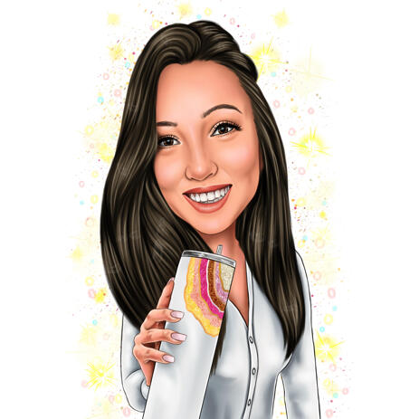 Adorable Pictures Custom Cartoons Caricatures Drawings in Color Style from Photos - example