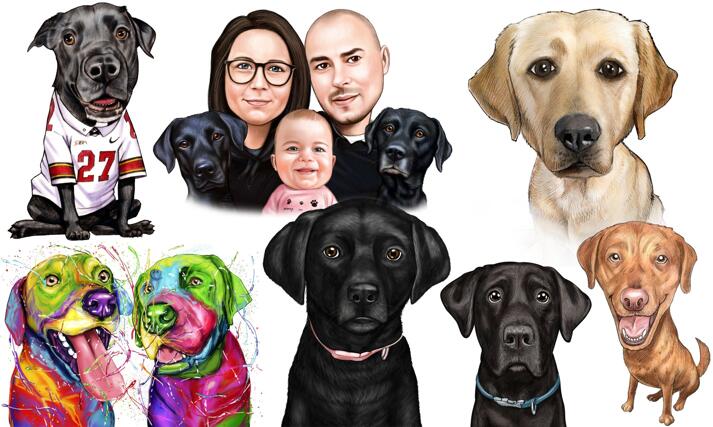 Labrador Caricature large example