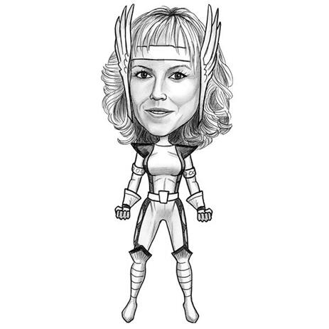 Make Your Own Superhero Caricature From Photo On Paper