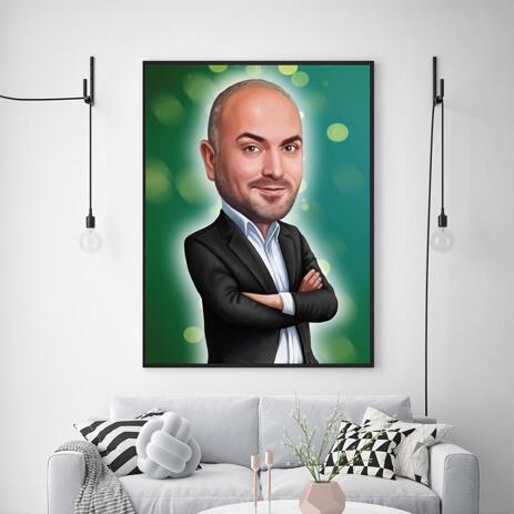 Caricature for Employee on Canvas - example