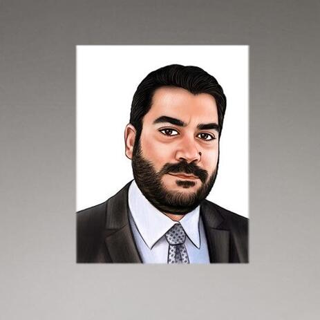 Portrait for Business on Canvas - example