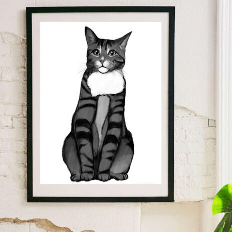 Cat Portrait from Photos on Poster - example