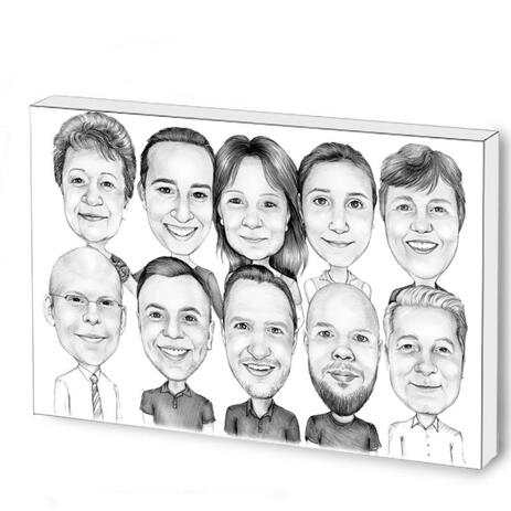 Business Logo Caricature on Photo Block - example