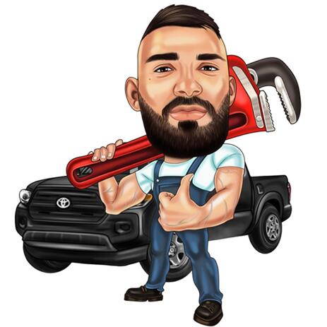 Mechanische Karikatur von Fotos für kundenspezifisches Geschenk - example