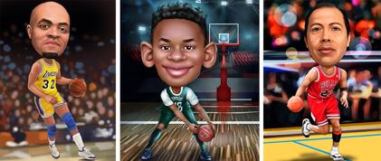 Basketball Caricatures