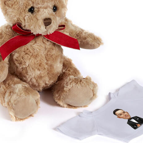 Groom Caricature from Photos on Teddy Bear - example