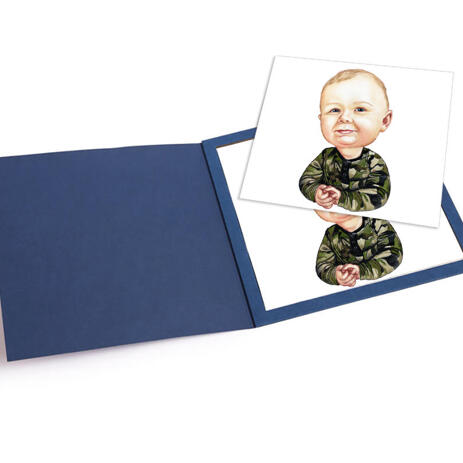Toddler Caricature from Photos as Magnetes - example