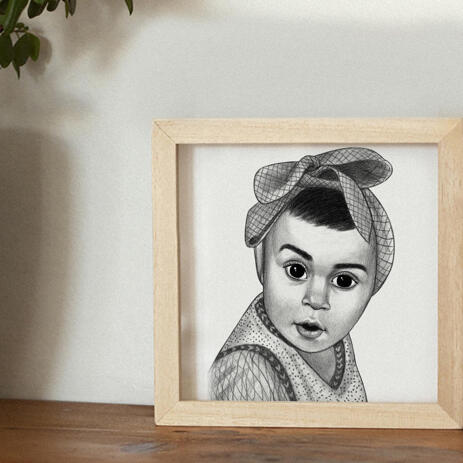 Kid Portrait from Photos as Printed Poster - example