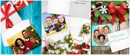 Christmas Caricature Cards