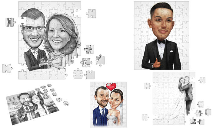 Caricature Puzzles large example