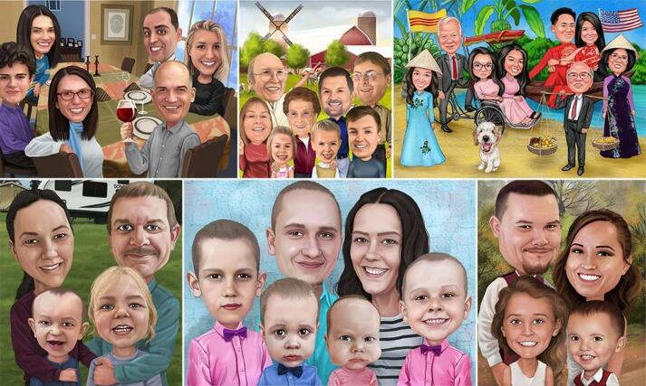Thanksgiving Caricature large example