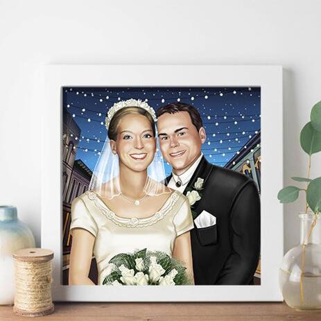Wedding Portrait Printed on Poster - example