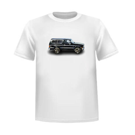 T-shirt Printed Custom Car Caricature in Colored Style from Photos - example