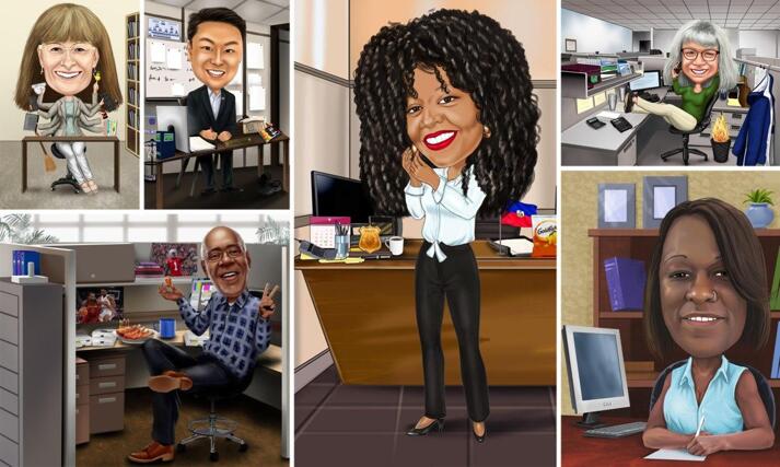 Employee Caricature large example