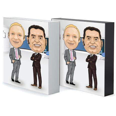 Caricature for Employee on Photo Block - example