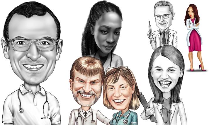 Physician Caricature large example