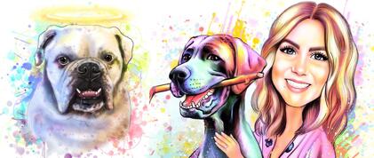 Pastel Watercolor Portraits