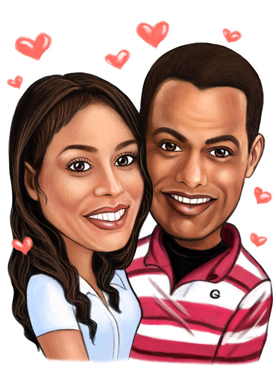 Geschenke Zum Valentinstag Romantische Karikaturen Und Portraits Von Paaren