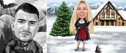 Winter Caricature