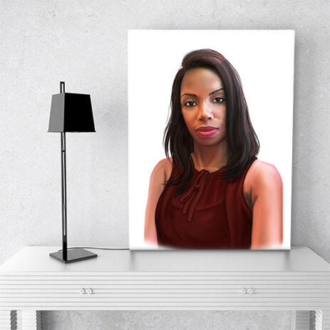 Business Portrait on canvas - example