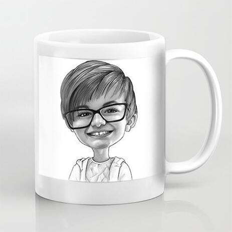 Kid Caricature Mug from Photos - example
